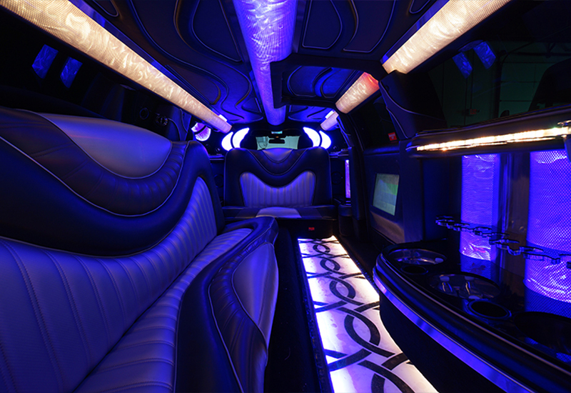 Sound systems on limo